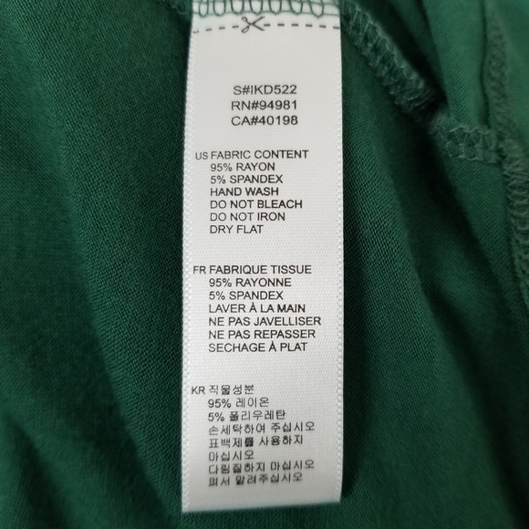 Twenty One Lg Green Scoop Neck Shirt Dress NWT (no belt) - Picture 8 of 8